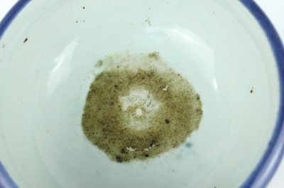 Lot 75 - A pair of Chinese blue-glazed porcelain...