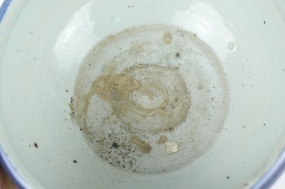 Lot 75 - A pair of Chinese blue-glazed porcelain...