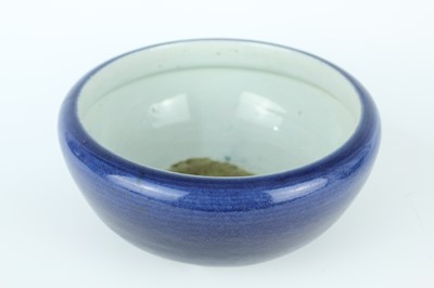 Lot 75 - A pair of Chinese blue-glazed porcelain...