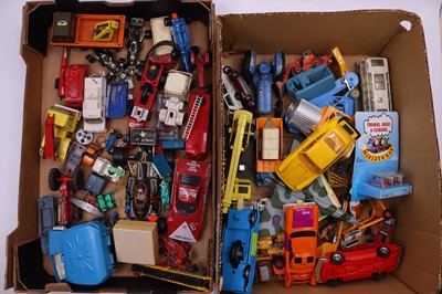 Lot 1246 - Dinky Toys and other 2 boxes containing loose...