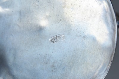 Lot 59 - A Chinese silver export twin-handled teapot,...