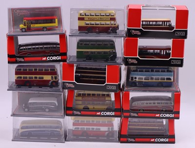 Lot 853 - Collection of 15 Corgi Original Omnibus 1/76th...