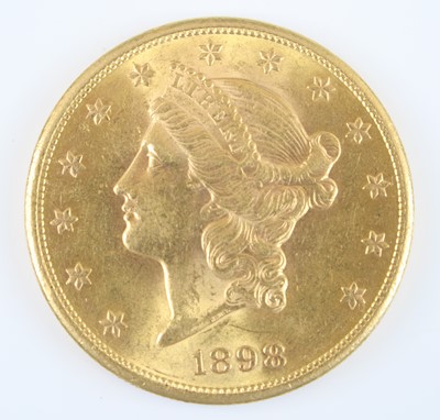 Lot United States Of America, 1898 gold twenty...