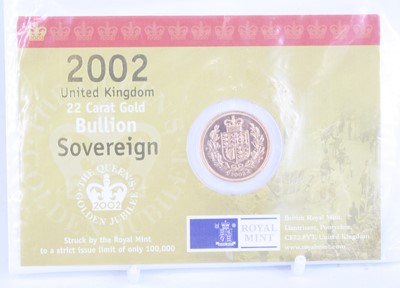 Lot 3314 - United Kingdom, 2002 gold full sovereign,...