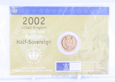 Lot 3279 - United Kingdom, 2002 gold half sovereign,...