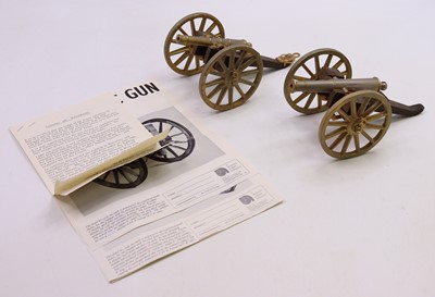 Lot 1885 - Two Bassett Lowke 1/10 scale kit built cannons...