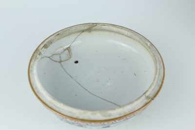 Lot 182 - A near pair of Chinese famille verte jars and...