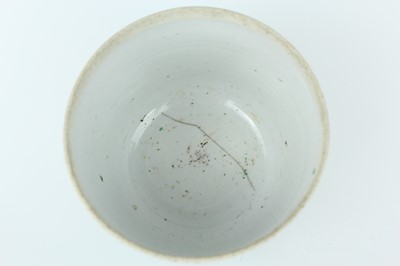 Lot 182 - A near pair of Chinese famille verte jars and...