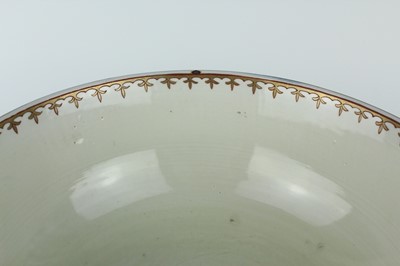 Lot 91 - A large Chinese blue-ground gilt-decorated...