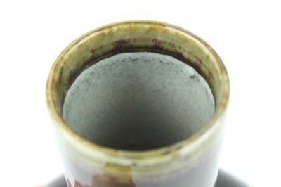 Lot 82 - Two large Chinese monochrome bottle vases,...