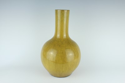 Lot 82 - Two large Chinese monochrome bottle vases,...