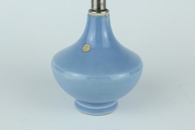 Lot 95 - Two Chinese clair-de-lune vases, Qing Dynasty,...