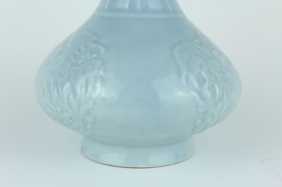 Lot 95 - Two Chinese clair-de-lune vases, Qing Dynasty,...