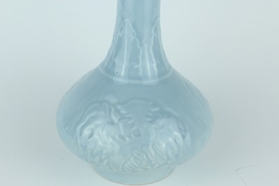 Lot 95 - Two Chinese clair-de-lune vases, Qing Dynasty,...