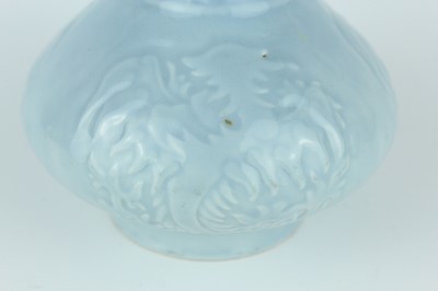 Lot 95 - Two Chinese clair-de-lune vases, Qing Dynasty,...