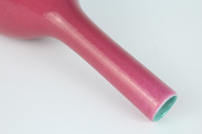 Lot 85 - Three Chinese ruby-pink enameled vessels, 19th...