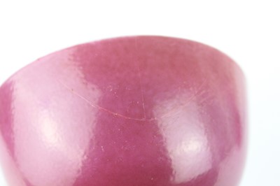 Lot 85 - Three Chinese ruby-pink enameled vessels, 19th...