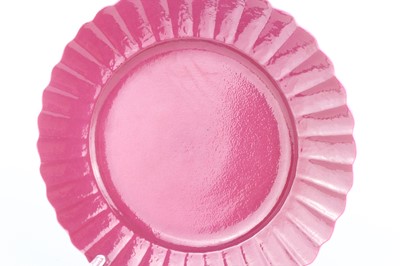 Lot 85 - Three Chinese ruby-pink enameled vessels, 19th...