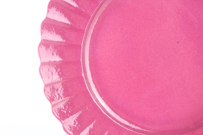 Lot 85 - Three Chinese ruby-pink enameled vessels, 19th...