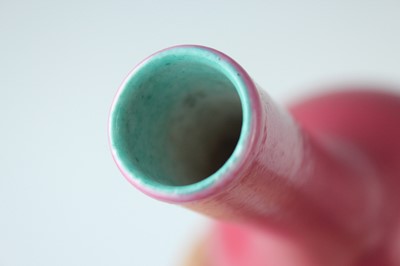 Lot 85 - Three Chinese ruby-pink enameled vessels, 19th...