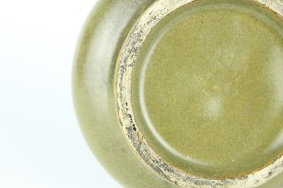 Lot 80 - A pair of Chinese teadust-glazed bottle vases,...