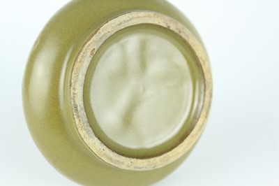 Lot 80 - A pair of Chinese teadust-glazed bottle vases,...