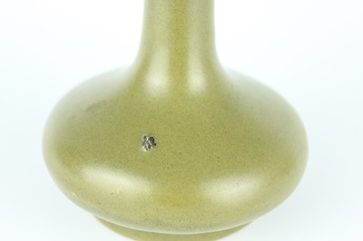 Lot 80 - A pair of Chinese teadust-glazed bottle vases,...