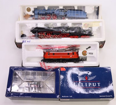 Lot 655 - Four HO gauge locos to include a HOe VL6 loco,...