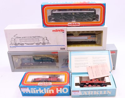 Lot 657 - Five Marklin HO gauge locos to include an E63...