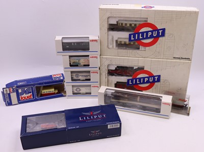 Lot 659 - Four HO gauge locos to include a Liliput 2-car...