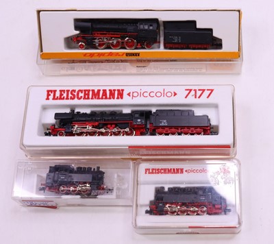 Lot 732 - Four N gauge locos to include a Fleischmann...