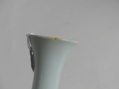 Lot 6 - A Chinese copper-red decorated yuhuchun vase,...