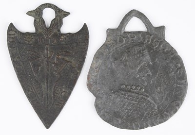 Lot 443 - Two 'Billy & Charley' Pilgrims medals, the...
