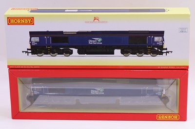 Lot 449 - A Hornby 00 gauge Class 66 in DRS livery,...