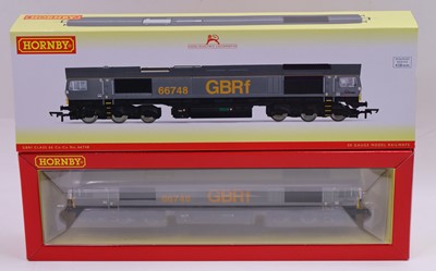 Lot 452 - A Hornby 00 gauge Class 66 in GBRF grey livery,...