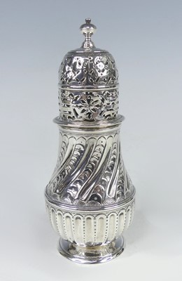 Lot 2147 - A Queen Anne Britannia standard silver sugar...