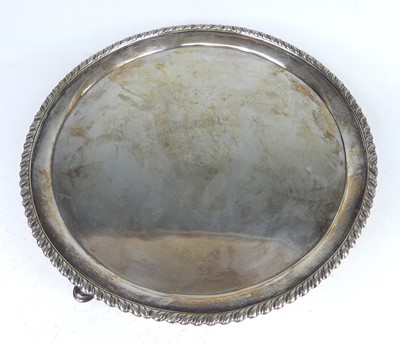 Lot 2115 - A George III Scottish silver salver, maker...
