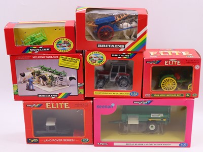 Lot 1633 - Britains 1/32 scale group of seven farming...