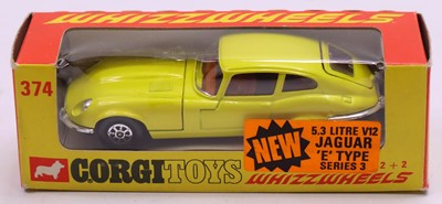 Lot 1379 - Corgi Toys, Whizzwheels No.374 Jaguar E-Type 5....