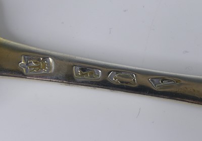 Lot 2093 - A George II silver tablespoon, in the...