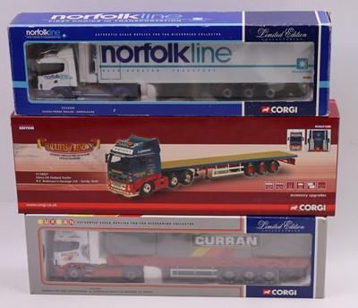 Lot 941 - A collection of three various Corgi 1/50 scale...