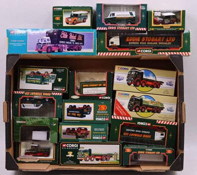 Lot 984 - A collection of Corgi Eddie Stobart related...