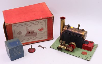 Lot 34 - Bowman Models New Power Plus Stationary Steam...