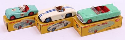 Lot 1279 - A collection of three boxed Dinky Toy race...