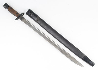 Lot 766 - A British 1907 pattern bayonet, the 43cm...