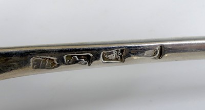 Lot 2094 - A large George III silver serving spoon,...