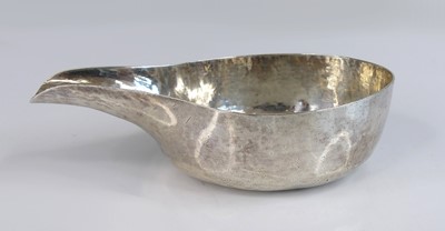 Lot 2182 - A George III silver pap boat, maker GS(?),...