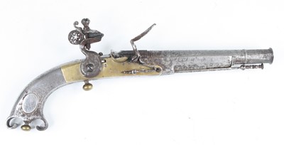 Lot 744 - A belt pistol in the mid 18th century Scottish...