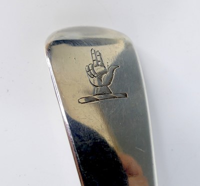 Lot 2092 - A George III silver straining spoon, in the...