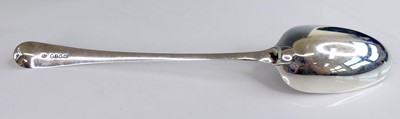 Lot 2092 - A George III silver straining spoon, in the...